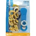 PÖSAMO Öse und Scheibe Messing-vernickelt (SB) 14,0mm, 12 Stück Produktbild