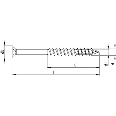 Produktbild von HECO®-UFIX® - Senkkopf Stahl blau verzinkt Teilgewinde Drive HD 20, 3,5x40mm