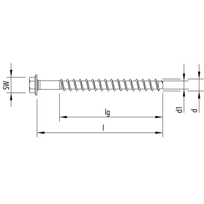 Produktbild von MULTI-MONTI®-plus - MULTI-MONTI-plus SS Sechskantkopf St zn SW 15, 12x120mm/ 30