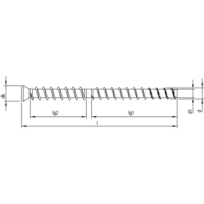 Produktbild von MULTI-MONTI® - TC Senkkopf St zn T 50, 12x160mm