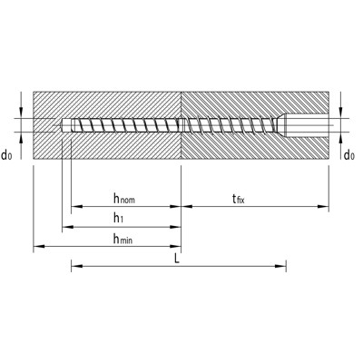 Produktbild von MULTI-MONTI® - TC Senkkopf St zn T 50, 12x160mm