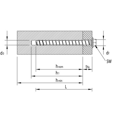 Produktbild von MULTI-MONTI®-plus - MULTI-MONTI-plus SS Sechskantkopf St zn SW 15, 12x120mm/ 30