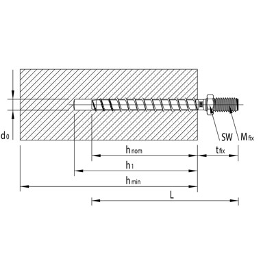 Produktbild von MULTI-MONTI®-plus - MULTI-MONTI-plus ST mit Ansatzgewinde Sechskantkopf St zn S