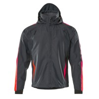 Produktbild von MASCOT® - 15001-222 Hard Shell Jacke, dunkelanthrazit/hi-vis rot, L