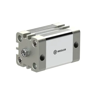 Produktbild von RIEGLER - Kompaktzylinder, doppeltwirkend, IG, Ø125, Hub90, G1/4, ISO21287 (15.