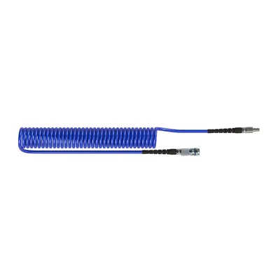 Produktbild von RIEGLER - Spiralschlauch-Stahlkupplung-Set, PU, Schlauch-ø 12x8, 3,0 m (SP12300