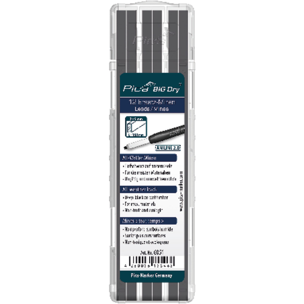 Pica Ersatzminenset ANILINE 2.0 Graphit/Schwarz Produktbild img1 L