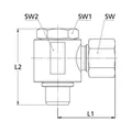Produktbild von RIEGLER - Schwenkbare Winkel-Verschraubung, G 3/4 a., Rohr-Außen-Ø 20 (SWV20SST