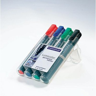 Produktbild von STAEDTLER® - Permanentmaker Lumocolor 350 WP4 2-5mm sortiert 4er-Pack