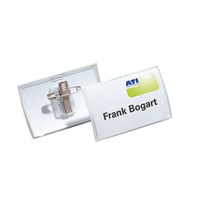 Produktbild von DURABLE - Namenschild Click Fold 821119 75 x 40mm transparent 25 Stück/Pack