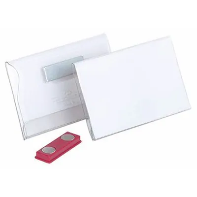 Produktbild von DURABLE - Namensschild 811719 90 x 54mm Hartfolie transparent 25 Stück/Pack