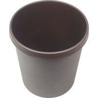 Produktbild von helit - Papierkorb H6105875 31x32cm 18l rund Kunststoff braun