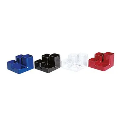 Produktbild von arlac - Multiköcher Uni-Buttler 23401 13x9x13cm 4Fächer PS schwarz