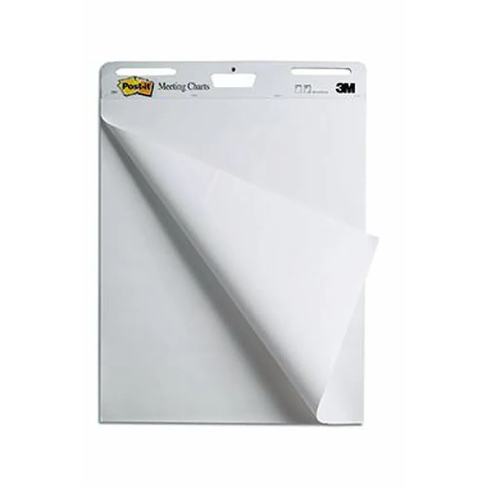 Post-it Flipchartblock Meeting Chart MC559 30 Blatt blanko weiß Produktbild img1 L
