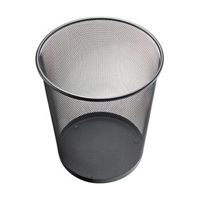 Produktbild von helit - Papierkorb Mesh H2518595 26,5x28cm 15l rund Metall schwarz