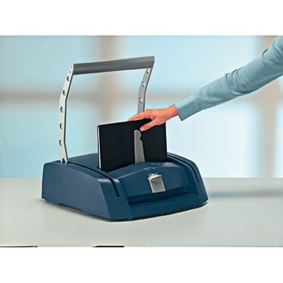 Produktbild von LEITZ® - Buchbindegerät impressBIND 280 73880000 DIN A4 blau/silber