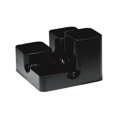 Produktbild von arlac - Multiköcher Uni-Buttler 23401 13x9x13cm 4Fächer PS schwarz