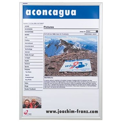 Produktbild von FRANKEN - Wechselrahmen Outdoor BS1704 62,4x87,1x1,2cm transparent