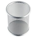 Produktbild von helit - Stifteköcher Mesh H2518100 9x10cm rund 1Fach Metall silber