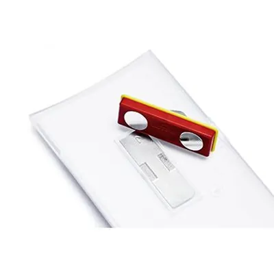 Produktbild von DURABLE - Namensschild 811719 90 x 54mm Hartfolie transparent 25 Stück/Pack