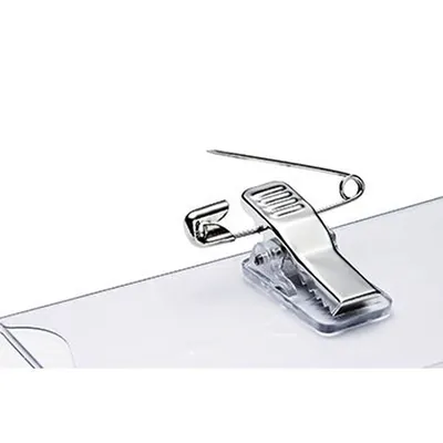 Produktbild von DURABLE - Namenschild Click Fold 821119 75 x 40mm transparent 25 Stück/Pack
