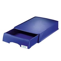 Produktbild von LEITZ® - Briefablage Plus 52100035 DIN A4 stapelbar Polystyrol blau