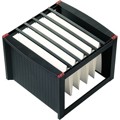Produktbild von helit - Hängekorb H6110092 max. 40Mappen DIN A4 schwarz/rot