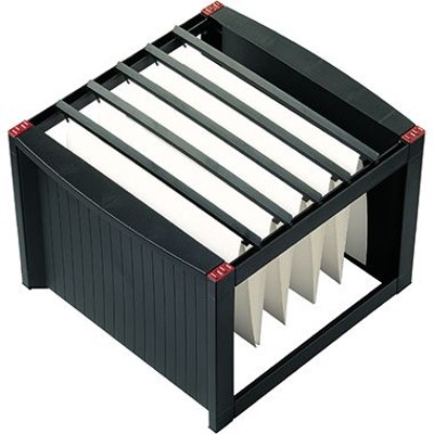 Produktbild von helit - Hängekorb H6110092 max. 40Mappen DIN A4 schwarz/rot