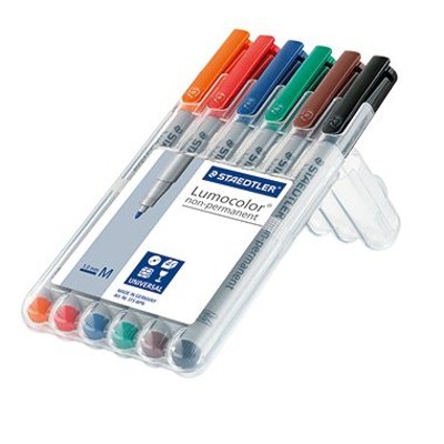 Produktbild von STAEDTLER® - Folienstift Lumocolor 315 WP6 1mm sortiert 6er-Pack