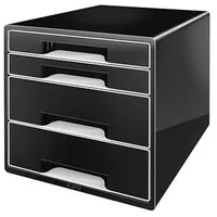 Produktbild von LEITZ® - Schubladenbox CUBE 52521095 4 Schubfächer schwarz