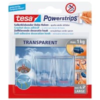 Produktbild von tesa® - Klebestück 58813-00000 4 Powerstrips + 2 Haken transparent