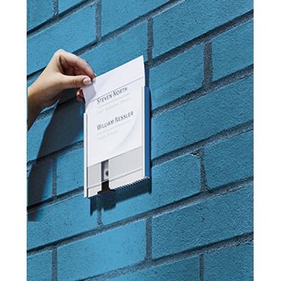 Produktbild von DURABLE - Türschild INFO SIGN 480623 210x297mm metallic silber