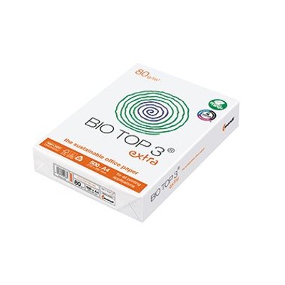 Produktbild von mondi - Kopierpapier BIO TOP 3 extra 88008658 DIN A4 weiß 500 Stück/Pack