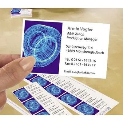 Produktbild von AVERY™ Zweckform - Zweckform C32010-25 Classic Visitenkarten, 85 x 54 mm, beids