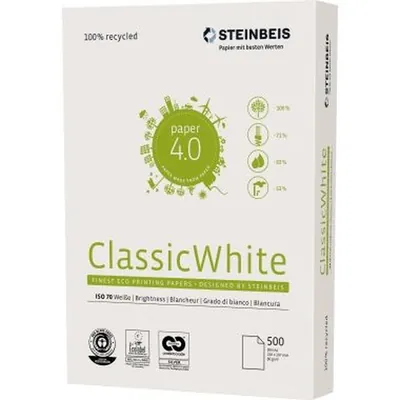 Produktbild von STEINBEIS - Kopierpapier ClassicWhite 521608010001 DIN A4 500 Blatt/Packung