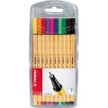 Produktbild von STABILO® - Fineliner point 88 8810 0,4mm farbig sortiert 10er-Pack