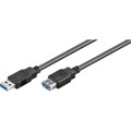 Produktbild von goobay® - USB Verlängerungskabel 93998 USB 3.0 1,8m A-Stecker/A-Buchse schwarz