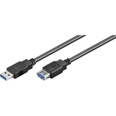 Produktbild von goobay® - USB Verlängerungskabel 93998 USB 3.0 1,8m A-Stecker/A-Buchse schwarz