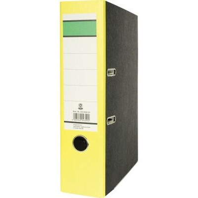 NOBRAND - Ordner DIN A4 80mm Recycling Pappe gelb | Toolineo