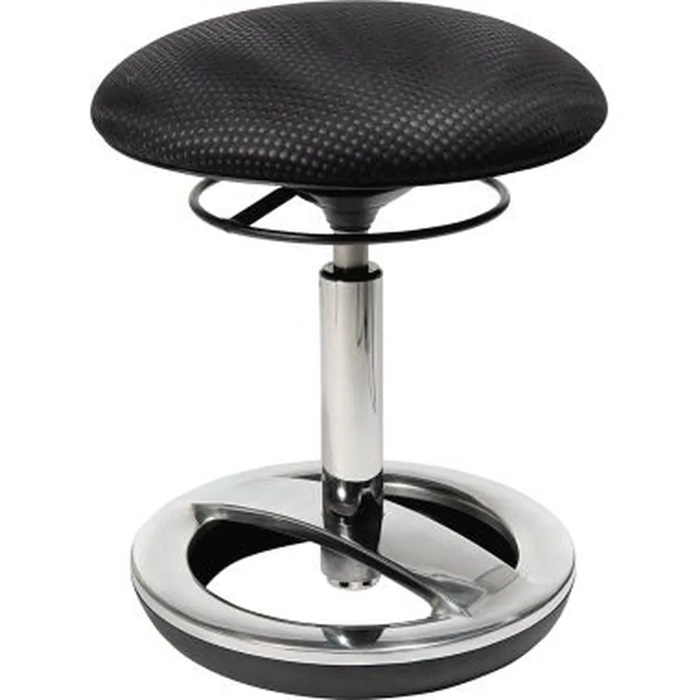 Topstar Hocker Sitness Bob SU49BR0 Fuß chrom Bezug schwarz Produktbild img3 L