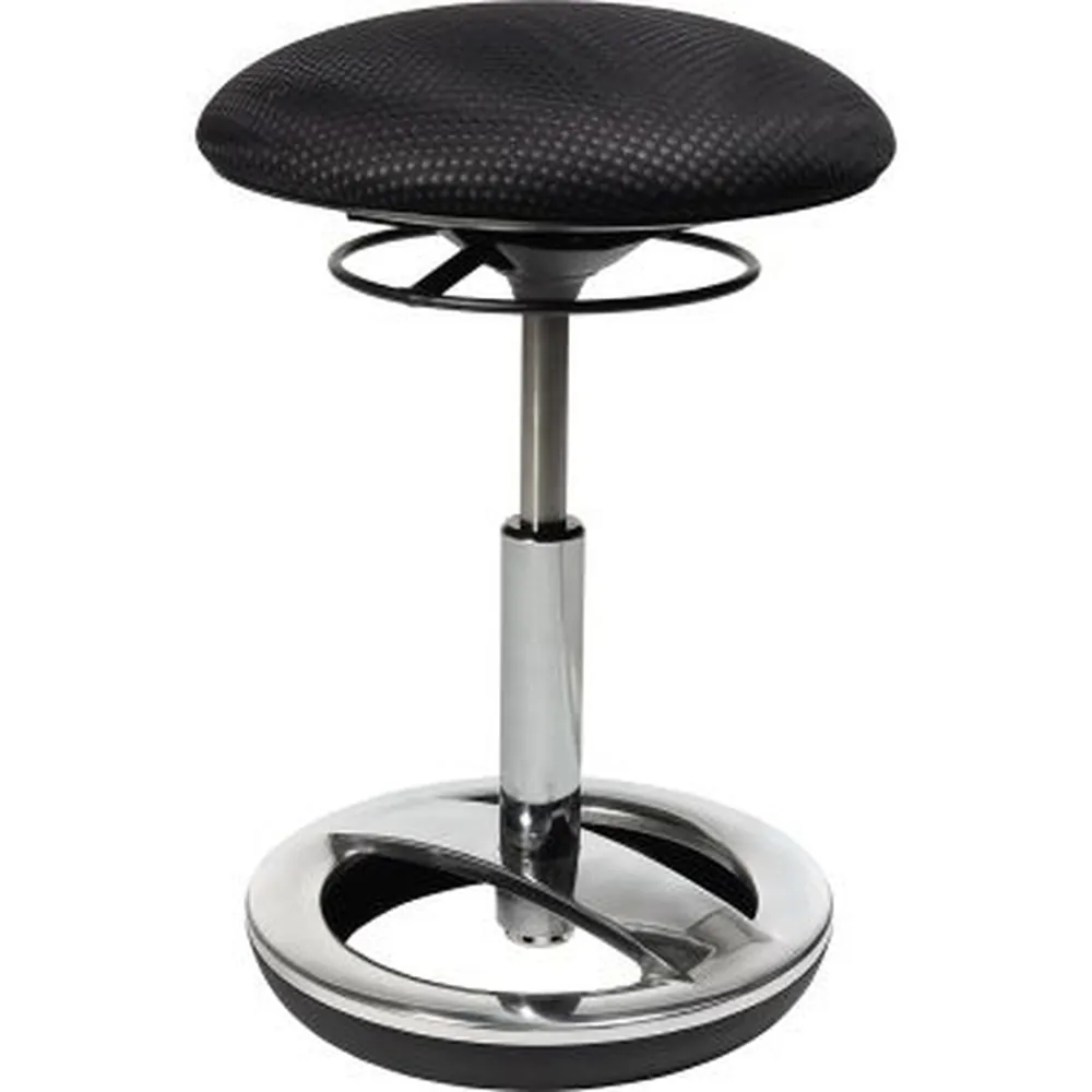 Topstar Hocker Sitness Bob SU49BR0 Fuß chrom Bezug schwarz Produktbild img1 L
