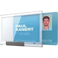 Produktbild von DURABLE - Kartenhalter PUSHBOX MONO 892219 10er-Pack