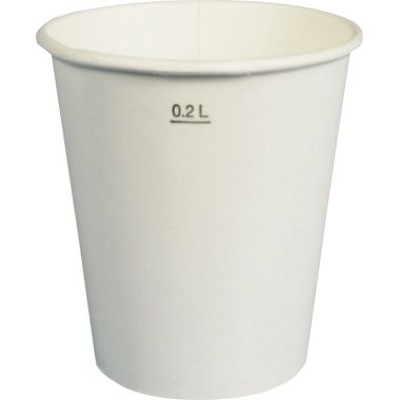 Produktbild von PAPSTAR - Trinkbecher 14770 0,2l Pappe weiß 100er-Pack