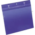 DURABLE Kennzeichnungstasche 175407 Bügel A4 quer dunkelblau 50er-Pack Produktbild