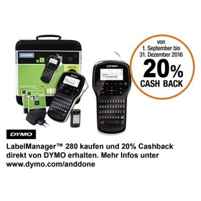 Produktbild von DYMO® - Beschriftungsgerät LM 280 S0968990 6-12mm Koffer schwarz