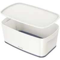 Produktbild von LEITZ® - Aufbewahrungsbox MyBox 52291001 klein 5l Deckel weiß/grau