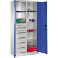 Produktbild von C+P - Werkzeugschrank 8921305S10043 6Bd. 8Sch. 1950x930x500mm lgr/lbl