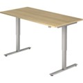 Produktbild von Hammerbacher - Schreibtisch VXDSM19/E/S 180x80cm eiche