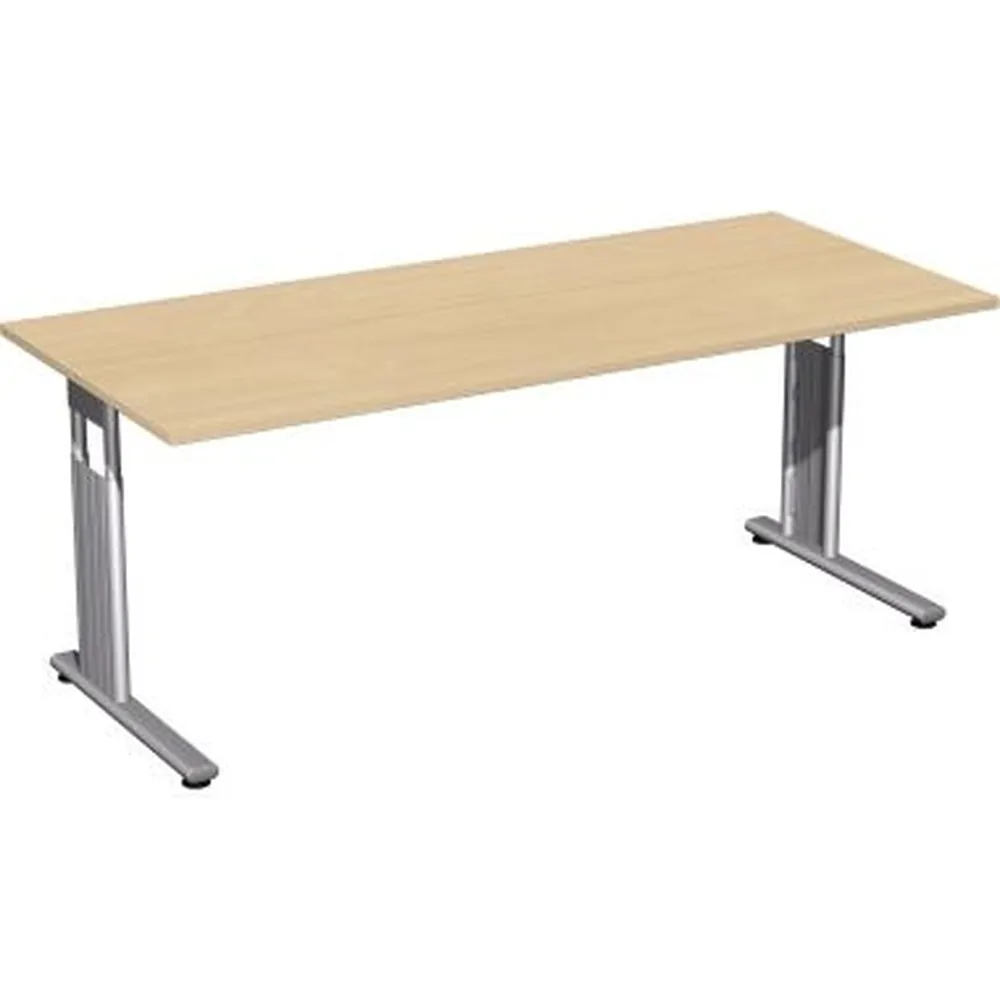 geramöbel Schreibtisch C-Fuß Flex S-617146S 180 x 80 x 82cm Produktbild img1 L