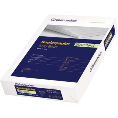 Produktbild von Soennecken - Kopierpapier Standard 5555 DIN A4 80g weiß 500 Blatt/Packung